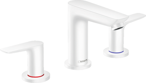 Змішувач на три отвори з донним клапаном Hansgrohe Talis E 71733700, білий матовий 800004218 фото | La Dushe | Салон меблів і сантехнікаи Ля Душе | Портал для професіоналів | Дизайн інтер'єрів | Персональний сервіс| Професійна консульація | Дизайн проект | Імпорт з Єверопи