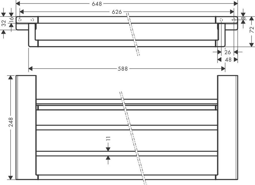 Полка Hansgrohe Addstoris 41751140, бронза сатин 85479 фото | La Dushe | Салон мебели и сантехники Ля Душе | Портал для профессионалов | Дизайн интерьеров | Персональный сервис | Профессиональная консульция |  Дизайн проект | Импорт из Еверопы