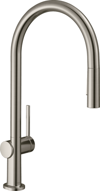 Змішувач для кухонної мийки з висувним душем Hansgrohe Talis M54 72801800, нержавіюча сталь 77035 фото | La Dushe | Салон меблів і сантехнікаи Ля Душе | Портал для професіоналів | Дизайн інтер'єрів | Персональний сервіс| Професійна консульація | Дизайн проект | Імпорт з Єверопи