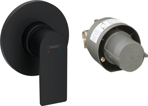 Смеситель для душа скрытого монтажа Hansgrohe Rebris E 72658670, черный матовый 800003911 фото | La Dushe | Салон мебели и сантехники Ля Душе | Портал для профессионалов | Дизайн интерьеров | Персональный сервис | Профессиональная консульция |  Дизайн проект | Импорт из Еверопы