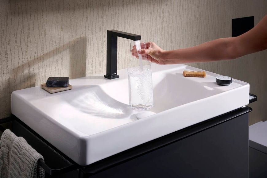 Змішувач для умивальника з донним клапаном Hansgrohe Tecturis E 73053140, бронза сатин 800004061 фото | La Dushe | Салон меблів і сантехнікаи Ля Душе | Портал для професіоналів | Дизайн інтер'єрів | Персональний сервіс| Професійна консульація | Дизайн проект | Імпорт з Єверопи