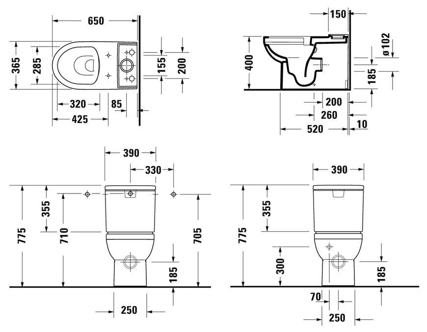 Унитаз комбинированный Duravit Duravit No.1 2182090000, Rimless Basic 800006223 фото | La Dushe | Салон мебели и сантехники Ля Душе | Портал для профессионалов | Дизайн интерьеров | Персональный сервис | Профессиональная консульция |  Дизайн проект | Импорт из Еверопы