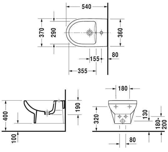Біде підвісне Duravit Duravit No.1 2279150000, Basic 800006224 фото | La Dushe | Салон меблів і сантехнікаи Ля Душе | Портал для професіоналів | Дизайн інтер'єрів | Персональний сервіс| Професійна консульація | Дизайн проект | Імпорт з Єверопи