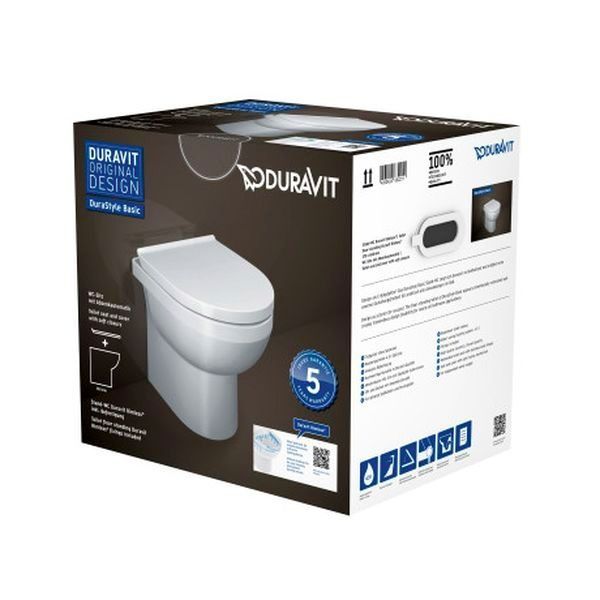Унитаз напольный с крышкой Duravit Duravit No.1 41840900A1, Basic Rimless 800005972 фото | La Dushe | Салон мебели и сантехники Ля Душе | Портал для профессионалов | Дизайн интерьеров | Персональный сервис | Профессиональная консульция |  Дизайн проект | Импорт из Еверопы