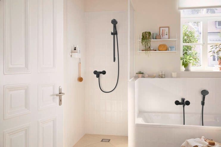 Змішувач для душу Hansgrohe Rebris S 72640670, чорний 88393 фото | La Dushe | Салон меблів і сантехнікаи Ля Душе | Портал для професіоналів | Дизайн інтер'єрів | Персональний сервіс| Професійна консульація | Дизайн проект | Імпорт з Єверопи