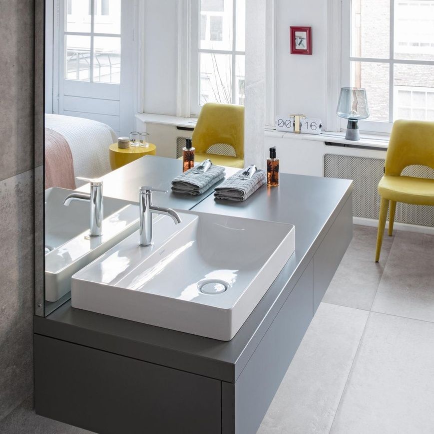 Умивальник підвісний Duravit Durasquare 2353800041, 80х47 800006024 фото | La Dushe | Салон меблів і сантехнікаи Ля Душе | Портал для професіоналів | Дизайн інтер'єрів | Персональний сервіс| Професійна консульація | Дизайн проект | Імпорт з Єверопи