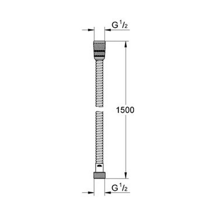 Шланг для душу Grohe Rotaflex 28417000 38670 фото | La Dushe | Салон меблів і сантехнікаи Ля Душе | Портал для професіоналів | Дизайн інтер'єрів | Персональний сервіс| Професійна консульація | Дизайн проект | Імпорт з Єверопи