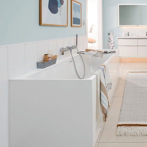 Ванна кварилова Villeroy & Boch Subway 3.0 UBQ180SBW2TDV-01, 180x80 см, білий 800005773 фото | La Dushe | Салон меблів і сантехнікаи Ля Душе | Портал для професіоналів | Дизайн інтер'єрів | Персональний сервіс| Професійна консульація | Дизайн проект | Імпорт з Єверопи