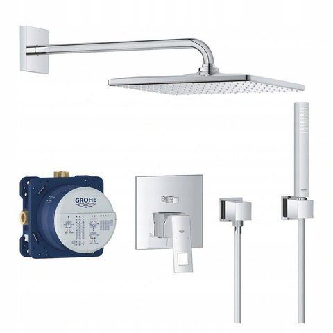 Душевая система со смесителем скрытого монтажа Grohe EUROCUBE 25238000 88020 фото | La Dushe | Салон мебели и сантехники Ля Душе | Портал для профессионалов | Дизайн интерьеров | Персональный сервис | Профессиональная консульция |  Дизайн проект | Импорт из Еверопы