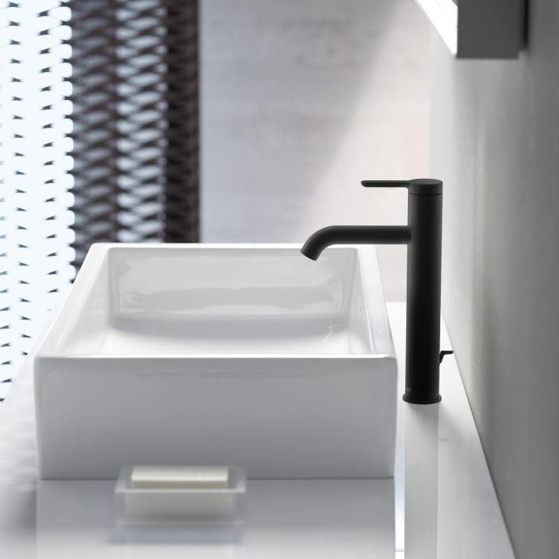 Смеситель для умывальника Duravit C.1 C11030001046, черный матовый 800006125 фото | La Dushe | Салон мебели и сантехники Ля Душе | Портал для профессионалов | Дизайн интерьеров | Персональный сервис | Профессиональная консульция |  Дизайн проект | Импорт из Еверопы