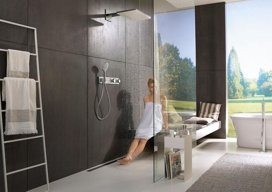 Термостат для душу на споживача Hansgrohe Rainselect 15356400, хром з білим 59769 фото | La Dushe | Салон меблів і сантехнікаи Ля Душе | Портал для професіоналів | Дизайн інтер'єрів | Персональний сервіс| Професійна консульація | Дизайн проект | Імпорт з Єверопи