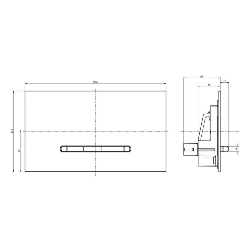 Клавиша смыва воды Villeroy & Boch Viconnect Installation Systems 92218061, E300, хром 81991 фото | La Dushe | Салон мебели и сантехники Ля Душе | Портал для профессионалов | Дизайн интерьеров | Персональный сервис | Профессиональная консульция |  Дизайн проект | Импорт из Еверопы