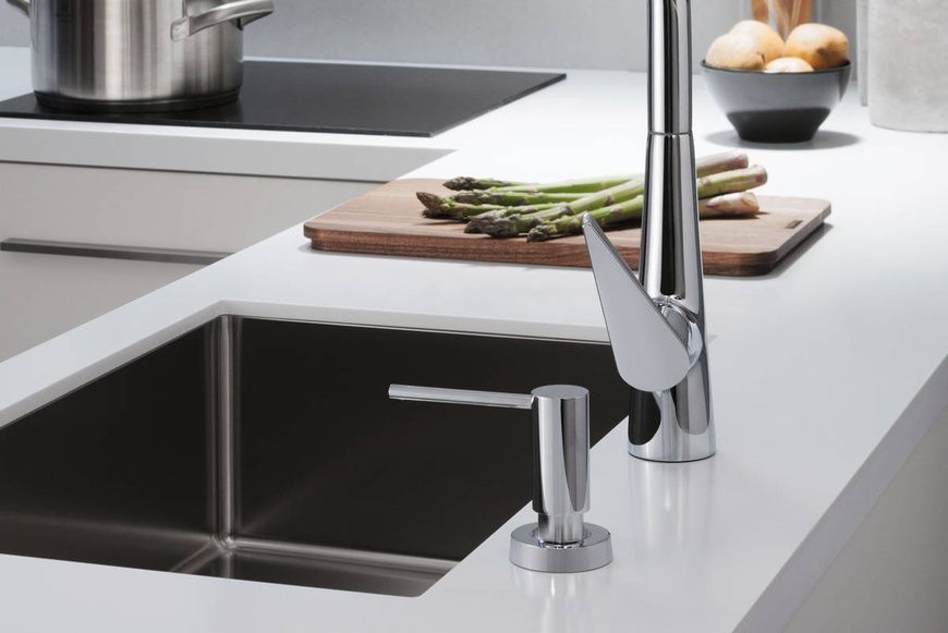 Змішувач для кухонної мийки Hansgrohe Talis Select M51 73853800, нержавіюча сталь 74210 фото | La Dushe | Салон меблів і сантехнікаи Ля Душе | Портал для професіоналів | Дизайн інтер'єрів | Персональний сервіс| Професійна консульація | Дизайн проект | Імпорт з Єверопи