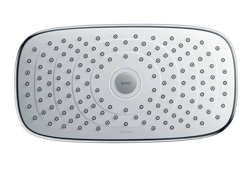 Верхний душ Hansgrohe Raindance Select 27384400, хром с белым 49265 фото | La Dushe | Салон мебели и сантехники Ля Душе | Портал для профессионалов | Дизайн интерьеров | Персональный сервис | Профессиональная консульция |  Дизайн проект | Импорт из Еверопы