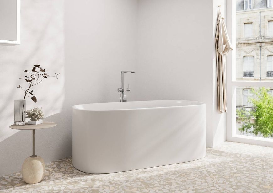 Змішувач для ванни підлоговий Hansgrohe Tecturis E 73445000 800003866 фото | La Dushe | Салон меблів і сантехнікаи Ля Душе | Портал для професіоналів | Дизайн інтер'єрів | Персональний сервіс| Професійна консульація | Дизайн проект | Імпорт з Єверопи