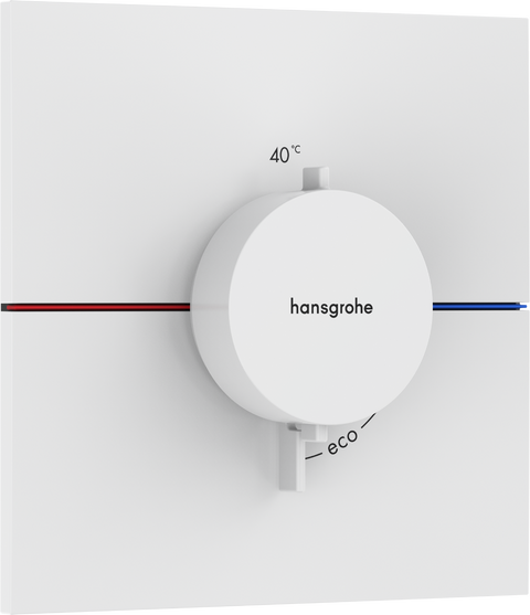 Термостат для душу Hansgrohe Showerselect Comfort E 15574700, білий матовий 800004509 фото | La Dushe | Салон меблів і сантехнікаи Ля Душе | Портал для професіоналів | Дизайн інтер'єрів | Персональний сервіс| Професійна консульація | Дизайн проект | Імпорт з Єверопи