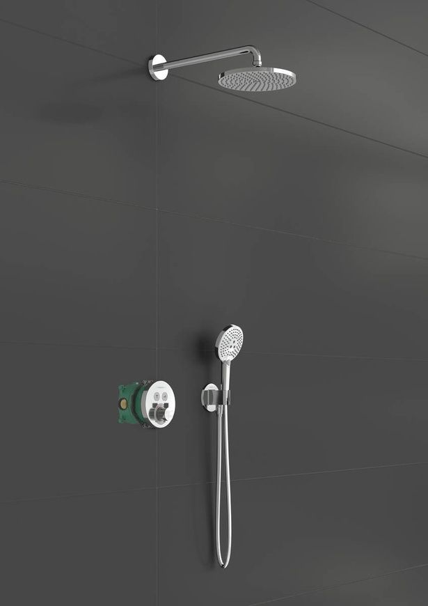 Душова система з термостатом Hansgrohe Raindance S 27951000 88812 фото | La Dushe | Салон меблів і сантехнікаи Ля Душе | Портал для професіоналів | Дизайн інтер'єрів | Персональний сервіс| Професійна консульація | Дизайн проект | Імпорт з Єверопи