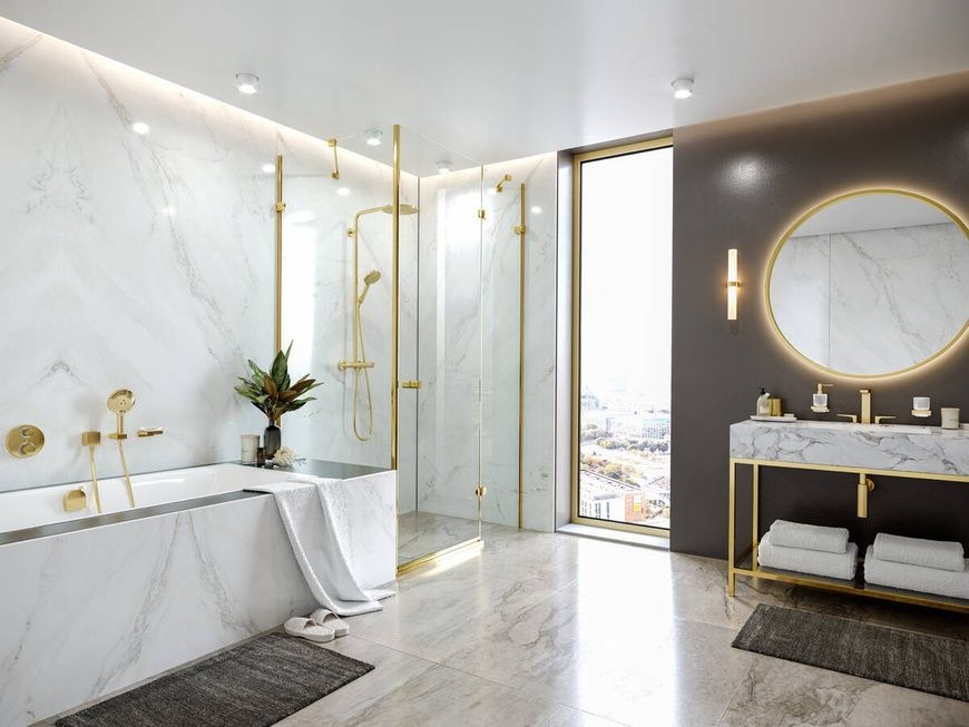 Термостат для душа Hansgrohe Ecostat S 15758670, черный матовый 79556 фото | La Dushe | Салон мебели и сантехники Ля Душе | Портал для профессионалов | Дизайн интерьеров | Персональный сервис | Профессиональная консульция |  Дизайн проект | Импорт из Еверопы