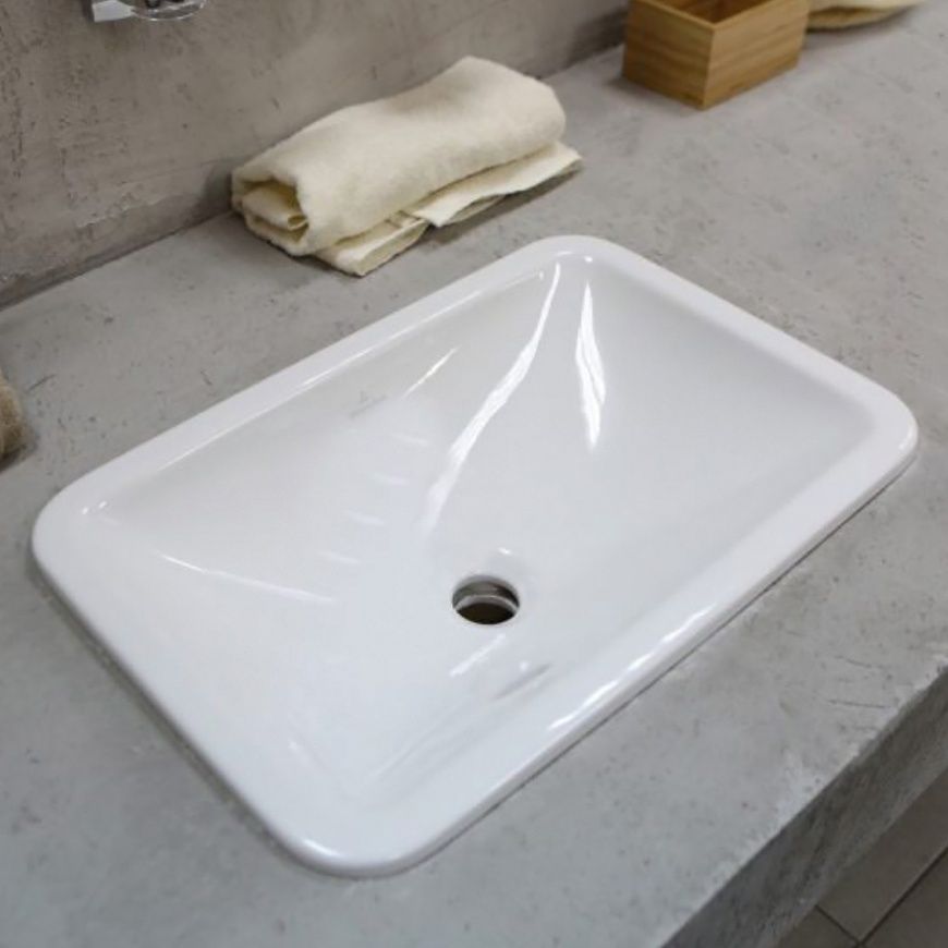 Умивальник накладний Villeroy & Boch Loop & Friends 61450001, 60x40,5, білий 33560 фото | La Dushe | Салон меблів і сантехнікаи Ля Душе | Портал для професіоналів | Дизайн інтер'єрів | Персональний сервіс| Професійна консульація | Дизайн проект | Імпорт з Єверопи