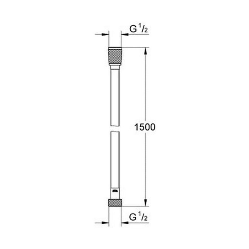 Шланг для душу Grohe Silverflex 28364000 12048 фото | La Dushe | Салон меблів і сантехнікаи Ля Душе | Портал для професіоналів | Дизайн інтер'єрів | Персональний сервіс| Професійна консульація | Дизайн проект | Імпорт з Єверопи