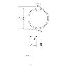 Полотенцедержатель Duravit Starck T 99471000 800006079 фото | La Dushe | Салон мебели и сантехники Ля Душе | Портал для профессионалов | Дизайн интерьеров | Персональный сервис | Профессиональная консульция |  Дизайн проект | Импорт из Еверопы