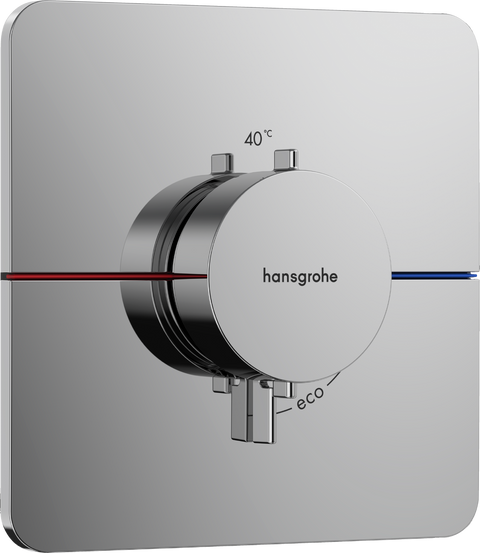 Термостат для душу Hansgrohe Showerselect Comfort Q 15588000 800004511 фото | La Dushe | Салон меблів і сантехнікаи Ля Душе | Портал для професіоналів | Дизайн інтер'єрів | Персональний сервіс| Професійна консульація | Дизайн проект | Імпорт з Єверопи