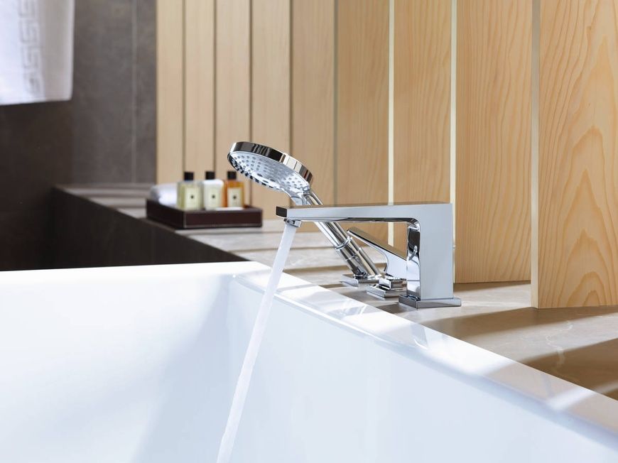 Смеситель на борт ванны Hansgrohe Metropol 32551000 59229 фото | La Dushe | Салон мебели и сантехники Ля Душе | Портал для профессионалов | Дизайн интерьеров | Персональный сервис | Профессиональная консульция |  Дизайн проект | Импорт из Еверопы