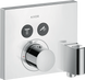 Термостат для 2 потребителей Axor Shower Select 36712000, скрытого монтажа, квадратный, со шланговым подключением и держателем душа 59228 фото 1 | La Dushe | Салон мебели и сантехники Ля Душе | Портал для профессионалов | Дизайн интерьеров | Персональный сервис | Профессиональная консульция |  Дизайн проект | Импорт из Еверопы