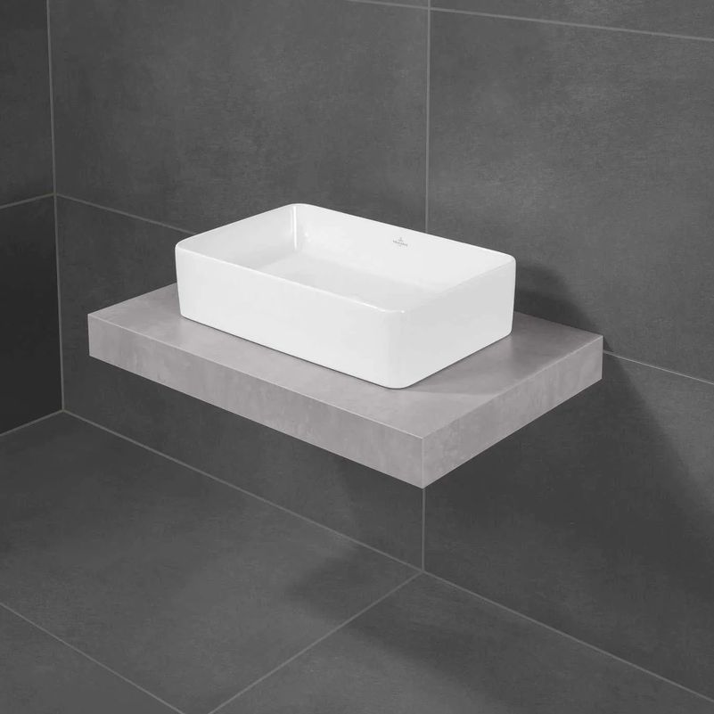 Умывальник на столешницу Villeroy & Boch Collaro 4A2056RW, 56x36, CeramicPlus, белый 800005810 фото | La Dushe | Салон мебели и сантехники Ля Душе | Портал для профессионалов | Дизайн интерьеров | Персональный сервис | Профессиональная консульция |  Дизайн проект | Импорт из Еверопы