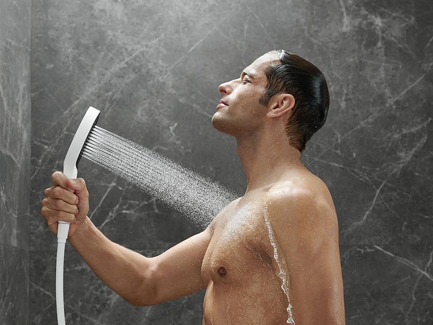 Гарнитур душевой Hansgrohe Rainfinity 26852700, белый 68569 фото | La Dushe | Салон мебели и сантехники Ля Душе | Портал для профессионалов | Дизайн интерьеров | Персональный сервис | Профессиональная консульция |  Дизайн проект | Импорт из Еверопы