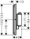 Термостат для душу Hansgrohe Showerselect Comfort E 15574000 800004512 фото 2 | La Dushe | Салон меблів і сантехнікаи Ля Душе | Портал для професіоналів | Дизайн інтер'єрів | Персональний сервіс| Професійна консульація | Дизайн проект | Імпорт з Єверопи