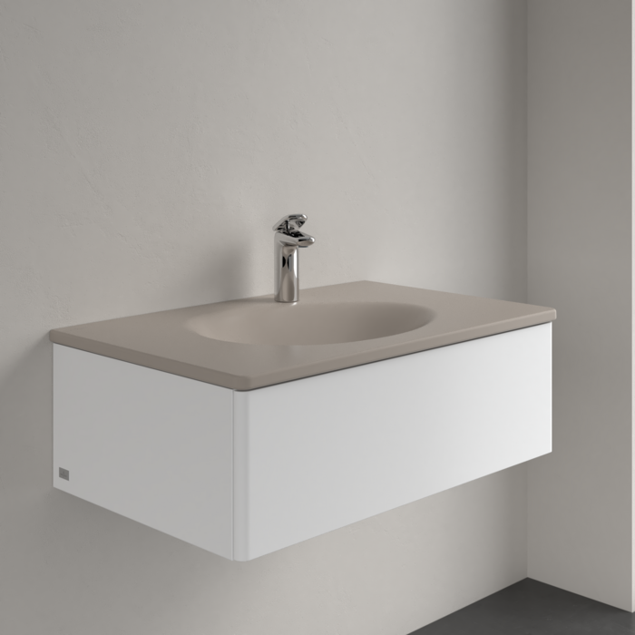 Умивальник накладний Villeroy & Boch Antao 4A7581AM, 80x50см, без переливу, з отвором під змішувач, Ceramic Plus, бежевий 800005879 фото | La Dushe | Салон меблів і сантехнікаи Ля Душе | Портал для професіоналів | Дизайн інтер'єрів | Персональний сервіс| Професійна консульація | Дизайн проект | Імпорт з Єверопи