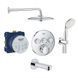 Душова система з термостатом прихованого монтажу Grohe Smartcontrol 34614SC3 67389 фото 1 | La Dushe | Салон меблів і сантехнікаи Ля Душе | Портал для професіоналів | Дизайн інтер'єрів | Персональний сервіс| Професійна консульація | Дизайн проект | Імпорт з Єверопи