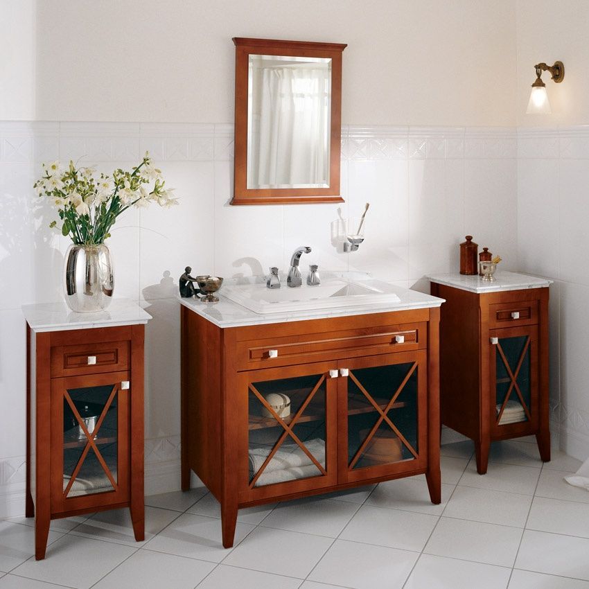 Шкаф боковой Villeroy & Boch Hommage 89641001, темное дерево 75415 фото | La Dushe | Салон мебели и сантехники Ля Душе | Портал для профессионалов | Дизайн интерьеров | Персональный сервис | Профессиональная консульция |  Дизайн проект | Импорт из Еверопы