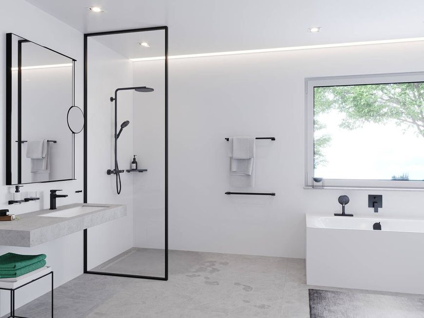 Тримач для банних рушників Hansgrohe Addstoris 41747990, золото глянсовий 83912 фото | La Dushe | Салон меблів і сантехнікаи Ля Душе | Портал для професіоналів | Дизайн інтер'єрів | Персональний сервіс| Професійна консульація | Дизайн проект | Імпорт з Єверопи