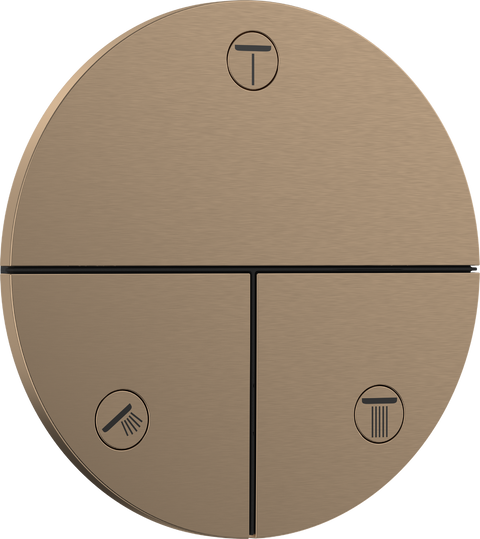 Перемикач потоків для душу Hansgrohe Showerselect Comfort S 15558140, бронза сатин 800004312 фото | La Dushe | Салон меблів і сантехнікаи Ля Душе | Портал для професіоналів | Дизайн інтер'єрів | Персональний сервіс| Професійна консульація | Дизайн проект | Імпорт з Єверопи