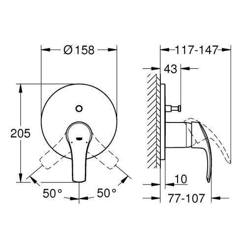 Душевая система со смесителем скрытого монтажа Grohe Smartcontrol UA34614SC4 90254 фото | La Dushe | Салон мебели и сантехники Ля Душе | Портал для профессионалов | Дизайн интерьеров | Персональный сервис | Профессиональная консульция |  Дизайн проект | Импорт из Еверопы