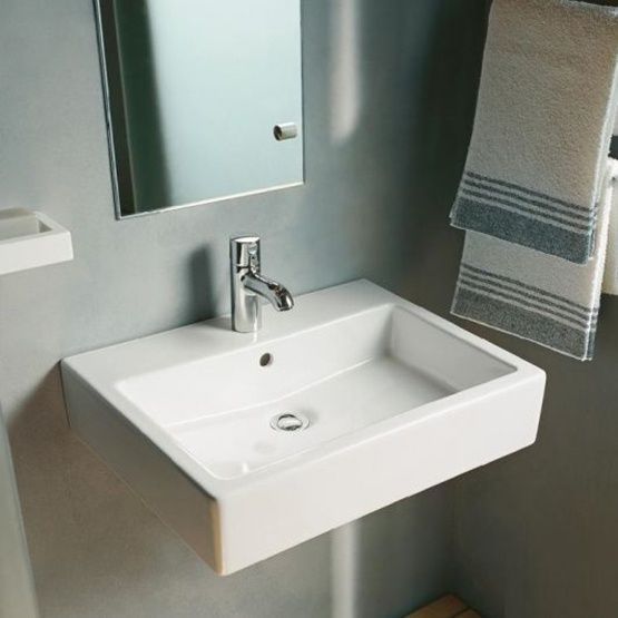 Умывальник подвесной Duravit Vero 454500000 800006031 фото | La Dushe | Салон мебели и сантехники Ля Душе | Портал для профессионалов | Дизайн интерьеров | Персональный сервис | Профессиональная консульция |  Дизайн проект | Импорт из Еверопы