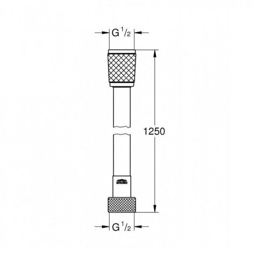 Шланг для душа Grohe Relexa 28150002, 1250 мм 93243 фото | La Dushe | Салон меблів і сантехнікаи Ля Душе | Портал для професіоналів | Дизайн інтер'єрів | Персональний сервіс| Професійна консульація | Дизайн проект | Імпорт з Єверопи