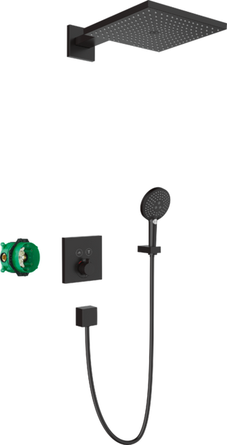 Душевая система с термостатом Hansgrohe Raindance E 27939670, черный матовый 83876 фото | La Dushe | Салон мебели и сантехники Ля Душе | Портал для профессионалов | Дизайн интерьеров | Персональный сервис | Профессиональная консульция |  Дизайн проект | Импорт из Еверопы