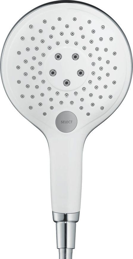 Ручний душ Hansgrohe Raindance Select 28588400, хром з білим 43187 фото | La Dushe | Салон меблів і сантехнікаи Ля Душе | Портал для професіоналів | Дизайн інтер'єрів | Персональний сервіс| Професійна консульація | Дизайн проект | Імпорт з Єверопи
