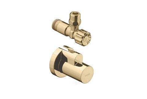 Угловой вентиль Axor 51307990, с декоративной накладкой, &frac12;, золото 800005477 фото | La Dushe | Салон мебели и сантехники Ля Душе | Портал для профессионалов | Дизайн интерьеров | Персональный сервис | Профессиональная консульция |  Дизайн проект | Импорт из Еверопы