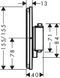 Смеситель скрытого монтажа по термостату Hansgrohe Shower Select Comfort Q 15583700, белый матовый 94639 фото 2 | La Dushe | Салон мебели и сантехники Ля Душе | Портал для профессионалов | Дизайн интерьеров | Персональный сервис | Профессиональная консульция |  Дизайн проект | Импорт из Еверопы