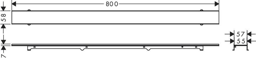 Решітка душового трапа під плитку Hansgrohe Raindrain Rock 56031000, нержавіюча сталь 92248 фото | La Dushe | Салон меблів і сантехнікаи Ля Душе | Портал для професіоналів | Дизайн інтер'єрів | Персональний сервіс| Професійна консульація | Дизайн проект | Імпорт з Єверопи