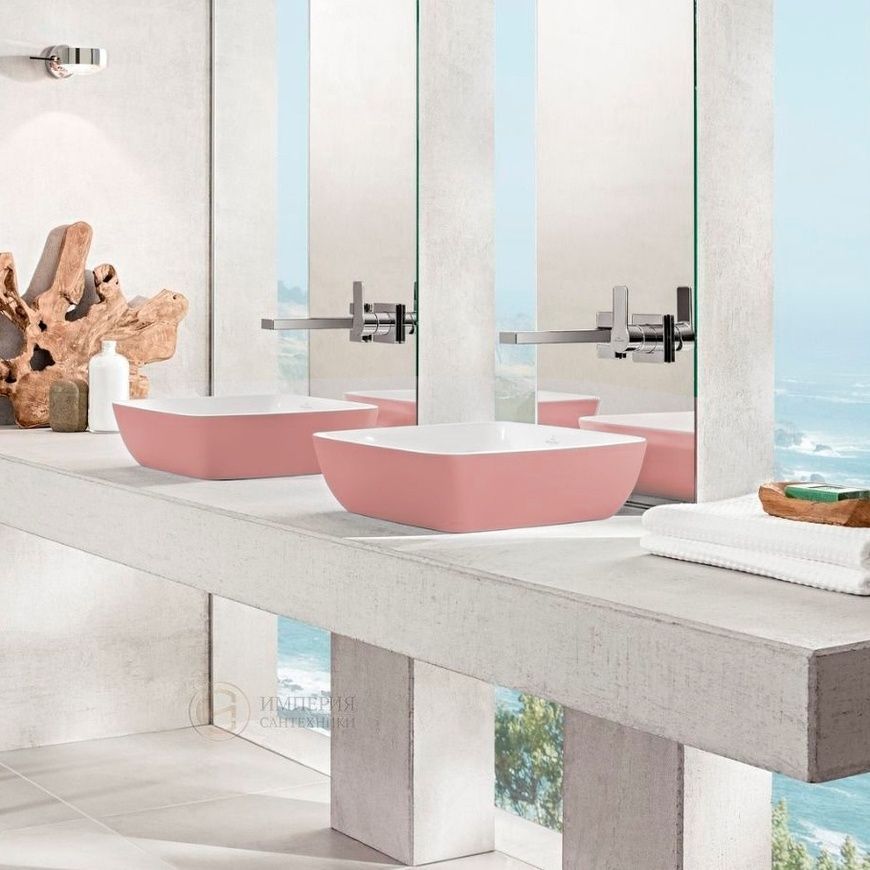Умивальник на стільницю Villeroy & Boch Artis 417258BCT0, 58x38, Powder, рожевий 800005680 фото | La Dushe | Салон меблів і сантехнікаи Ля Душе | Портал для професіоналів | Дизайн інтер'єрів | Персональний сервіс| Професійна консульація | Дизайн проект | Імпорт з Єверопи