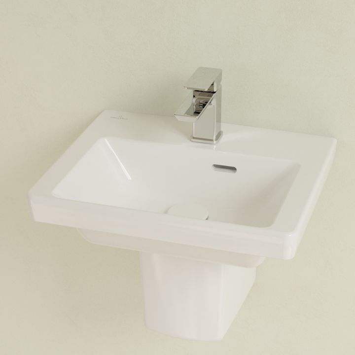 Умывальник подвесной Villeroy & Boch Subway 3.0 43704501, 45 x 37 см, белый 800005781 фото | La Dushe | Салон мебели и сантехники Ля Душе | Портал для профессионалов | Дизайн интерьеров | Персональный сервис | Профессиональная консульция |  Дизайн проект | Импорт из Еверопы