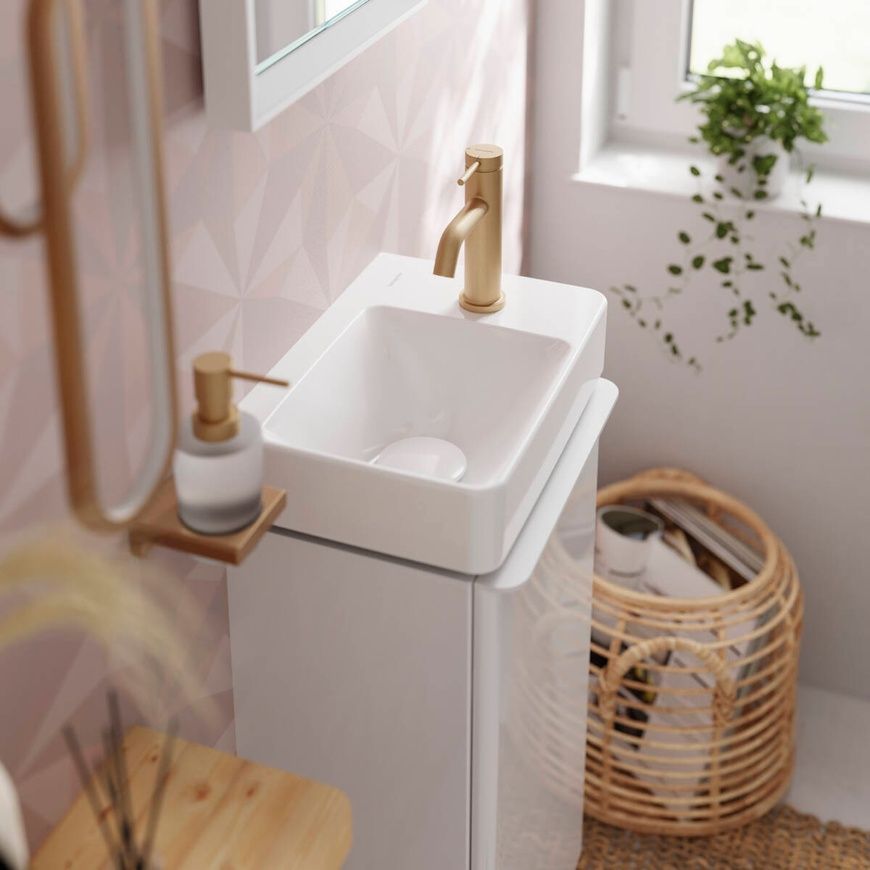 Смеситель для умывальника с донным клапаном Hansgrohe Tecturis S 73314140, бронза сатин 800004074 фото | La Dushe | Салон мебели и сантехники Ля Душе | Портал для профессионалов | Дизайн интерьеров | Персональный сервис | Профессиональная консульция |  Дизайн проект | Импорт из Еверопы
