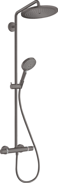 Душевая система с термостатом Hansgrohe Croma Select S 26890340, черный матовый хром 78972 фото | La Dushe | Салон мебели и сантехники Ля Душе | Портал для профессионалов | Дизайн интерьеров | Персональный сервис | Профессиональная консульция |  Дизайн проект | Импорт из Еверопы