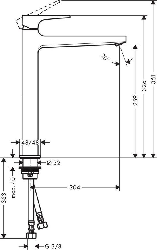 Змішувач для умивальника Hansgrohe Metropol 32512670, чорний 69797 фото | La Dushe | Салон меблів і сантехнікаи Ля Душе | Портал для професіоналів | Дизайн інтер'єрів | Персональний сервіс| Професійна консульація | Дизайн проект | Імпорт з Єверопи