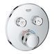 Зовнішня частина змішувача прихованого монтажу Grohe Smartcontrol 29119000, хром 58968 фото 1 | La Dushe | Салон меблів і сантехнікаи Ля Душе | Портал для професіоналів | Дизайн інтер'єрів | Персональний сервіс| Професійна консульація | Дизайн проект | Імпорт з Єверопи